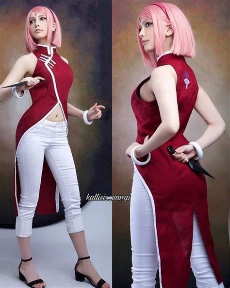 pin  roseli boghosian  naruto sakura haruno cosplay sakura