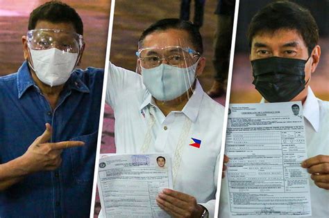 Go Vp Run Tulfo Senate Bid Highlight Coc Filing Day 2 Abs Cbn News