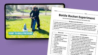 Bottle Rocket Experiment: How-To Plus Free Worksheet