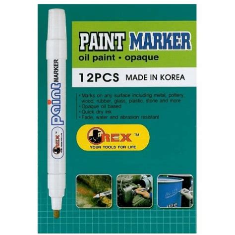 OREX Paint Marker OREX PAINT MARKER OIL PAINT OPAQUE Red Yellow