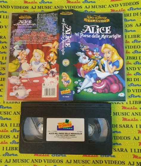 Vhs Film Alice Nel Paese Delle Meraviglie Animazione Walt Disney F