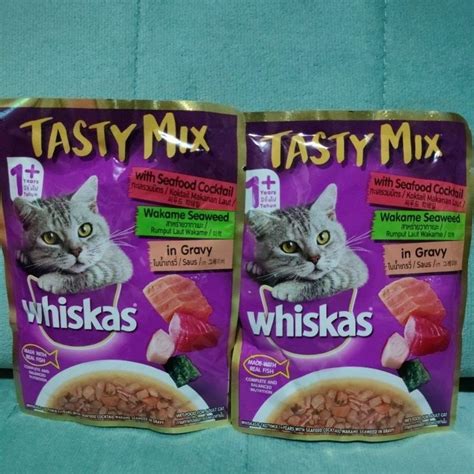 Whiskas Tasty Mix Wet Catfood G For Adult Shopee Philippines