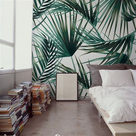 Island Palm Wallpaper Etsy