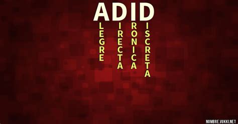 Qué significa adid