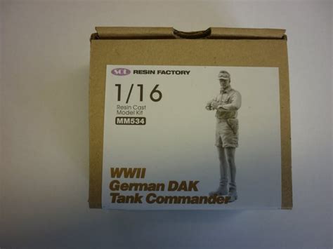 Sol German Dak Tank Commander Wwii 120mm Scale Rc Tank Model Unpainted