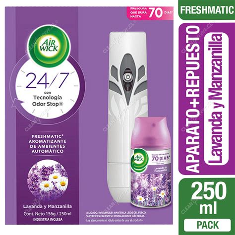 Aparato Repuesto Aromatizante Freshmatic Air Wick Lavanda Y