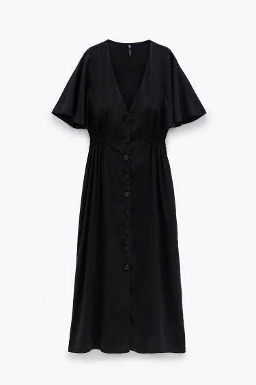 Zara Buttoned Dress Trf Women S Fashion Dresses Sets Dresses On