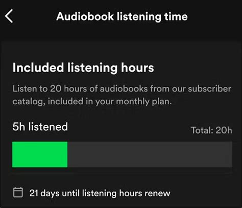 Audiobook Listen Time Countdown The Spotify Community