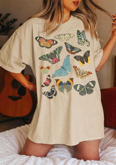 Vintage Butterfly Shirt Cottagecore Shirt Moth Shirt Insect Tshirt