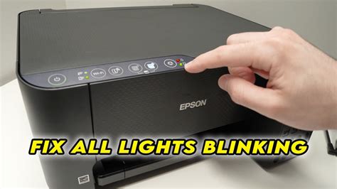 How To Fix All Lights Blinking On Epson Ecotank Et Printer Youtube