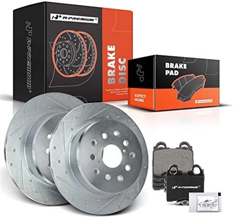 Amazon A Premium Rear Drilled And Slotted Disc Brake Rotors