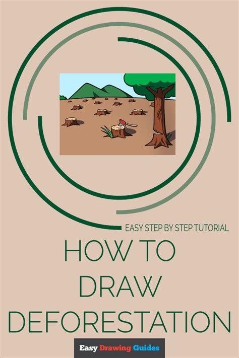 How to Draw Deforestation - Really Easy Drawing Tutorial