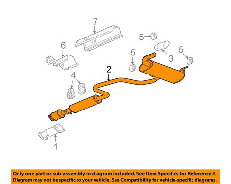 Chevrolet Gm Oem 09 10 Malibu 24l L4 Exhaust System Muffler Tail Pipe 25839666 Ebay