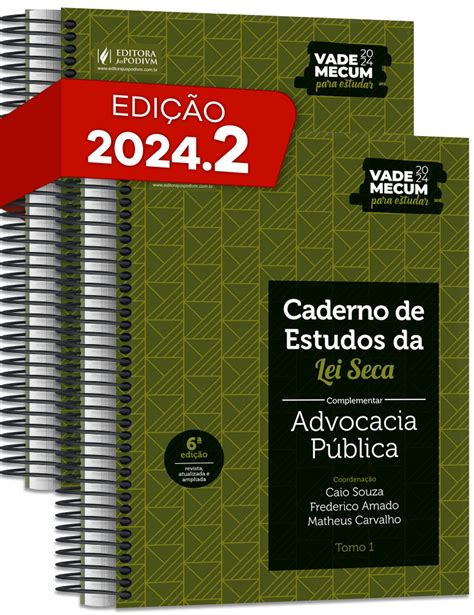 Caderno De Estudos Da Lei Seca Concursos P Blicos Vade Mecum