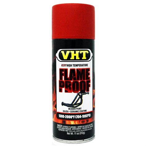 VHT Flat Red Flame Proof Paint Very High Temperature Paint 312g