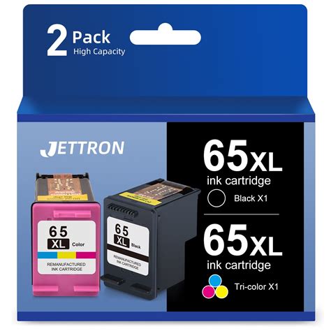 Hp 65xl Ink Cartridges 2 Pack For Hp Envy 5055 5052 5058 Deskjet 3755 3772 3722 Black Tri