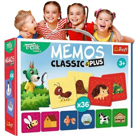 Gra Planszowa Trefl Memos Classic Plus Zwierz Ta I Ich Dom Gra Dla