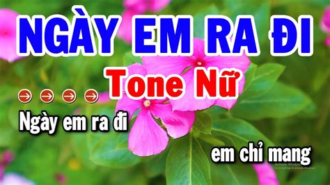 Karaoke Ng Y Em Ra I Tone N Nh C S Ng Cha Cha M I Nh T Karaoke