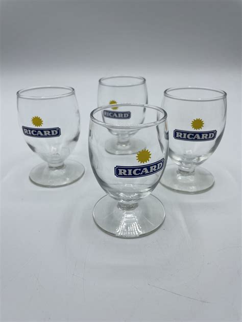 Paire De Verres Ap Ritif Ricard Ballon Pastis En Relief Ricard Design