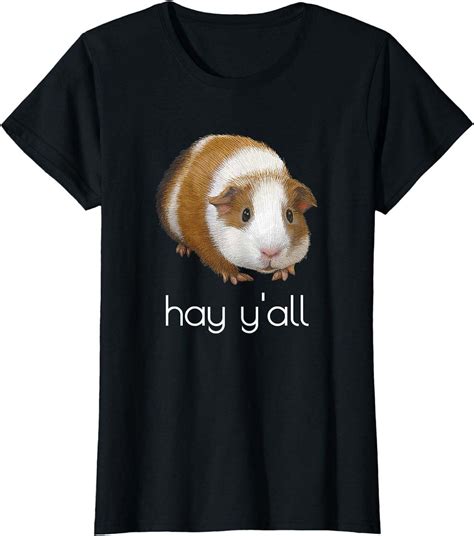 Summer Fun Guinea Pig Shirt Trendy And Cool Hay Yall Tee For Sunny