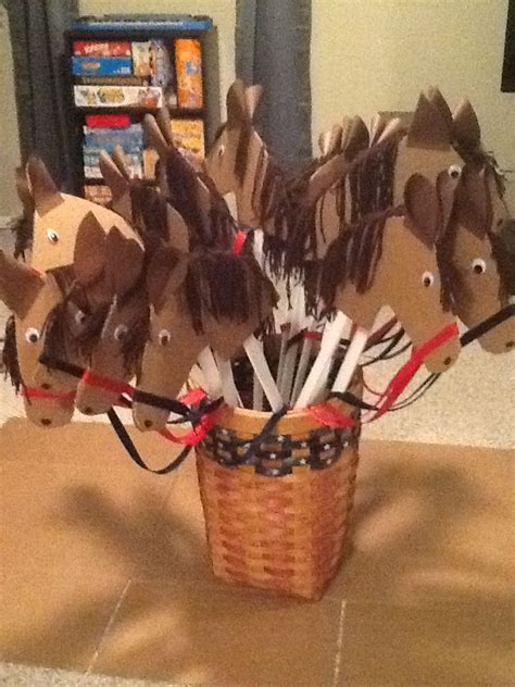 Homemade Hobby Horses Horse Birthday Parties Horse Birthday Cowboy