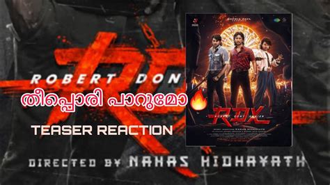 RDX ROBERT DONY XAVIER MALAYALAM TEASER REACTION YouTube