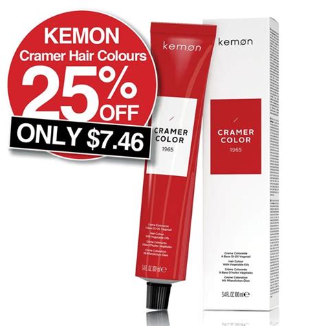 Kemon Cramer Colour 25 Off Promo National Salon Supplies