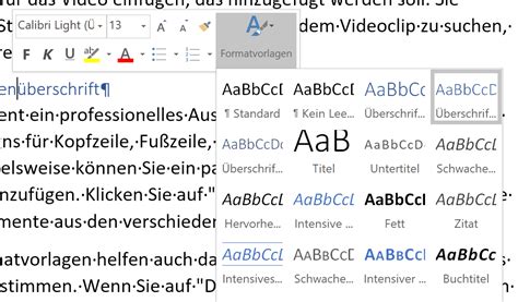 Word Text Formatieren Grundlagen Zur Zeichen Und Absatzformatierung