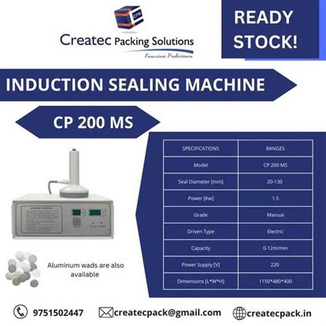 Semi Automatic Induction Sealing Machine At Rs 99700 Coimbatore ID