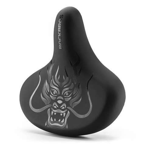 ROCKBROS Oversized Bike Seat Cushion Wide Bicycle Seat for Men Women