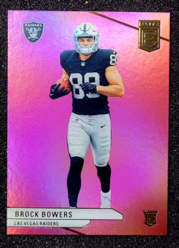 Donruss Elite Pink Rookie Brock Bowers Rc Raiders Ebay