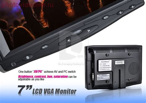 Купить ЖК монитор 7 дюймов HDMI с аккумулятором в ФотоВидеоМире