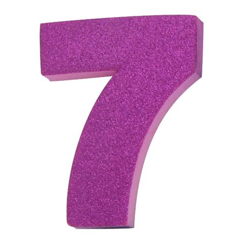 Number 7 Glitter Svg