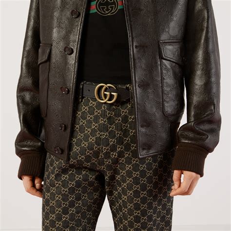 Gg Marmont Reversible Belt In Black Brown Leather Gucci Us