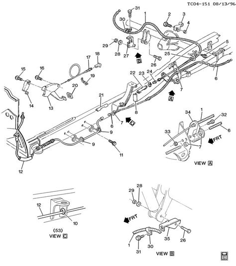 1997 Chevrolet K1500 Ck109 209 309 Ck109 209 309 03 53 Parking Brake System Ck209 309 03 53