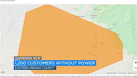 Some Pgande Customers Lose Power In Eastern Fresno County Abc30 Fresno