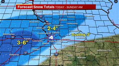 Kansas City Weather: Snow road conditions in Kansas, Missouri