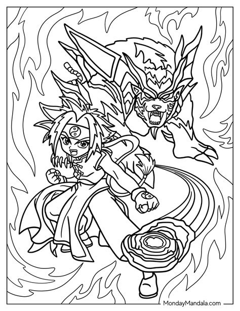 20 Beyblade Coloring Pages Free Pdf Printables