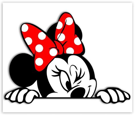 X Vinyl Funny Sticker Minnie Mouse Comics Cartoon Decal For Bumper