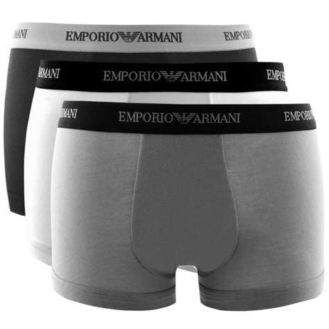 Emporio Armani Underwear 3 Pack Trunks Mainline Menswear