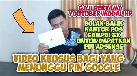 Sharing Pengalaman Mendapatkan PIN Google Adsense Gajian Pertama Nge