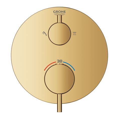 Atrio Thermostatic Shower Mixer For Outlets With Integrated Shut Off