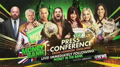 WWE Press Conference Money In The Bank 2023 Full Show