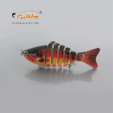 Señuelo De Pesca De 7 Segmentos Cebo Duro Lento Swimbait Crankbait