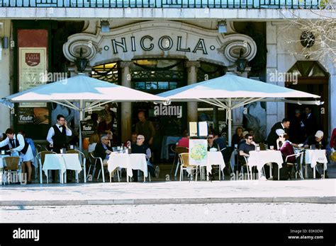 Cafe Nicola Lisbon Portugal High Resolution Stock Photography And