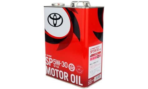 Масло моторное Toyota Motor Oil 5w30, API SP, ILSAC GF-6A, для ...