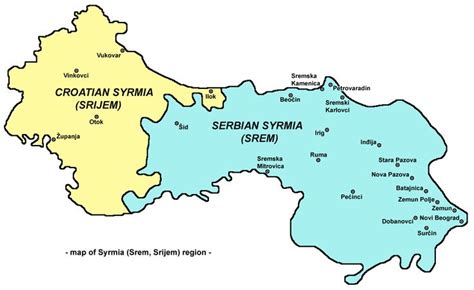 Map of the Syrmia region | Ancient world maps, List of cities, Vukovar