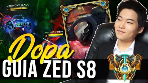 DOPA VUELVE A JUGAR ZED COMO HAY QUE JUGARLO GUIA ZED MID S8 YouTube