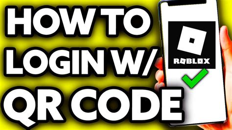 How To Login Roblox With Qr Code Very Easy Youtube