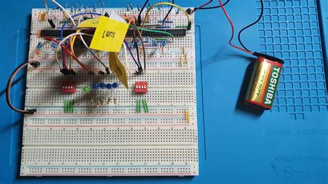 I made 4 bit adder from only logic gate ICs : r/electronics